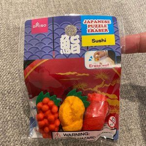 Daiso Japanese Puzzle Eraser Sushi Food